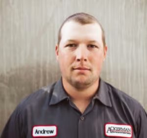 Ackerman-Nolan employee; Andrew Druffel - Service Technician.