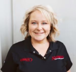 Ackerman-Nolan employee; Jessica Erickson - Service Secretary.