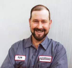 Ackerman-Nolan employee; Kyle McKinney - Service Technician/Duct Cleaning Specialist.