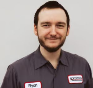 Ackerman-Nolan employee; Ryan Reynolds - Service Technician.
